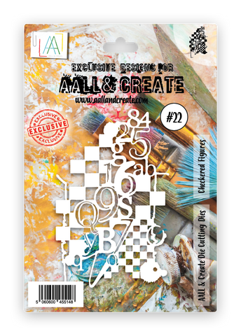 AALL & CREATE Cutting Die | #22 | Checkered Figures