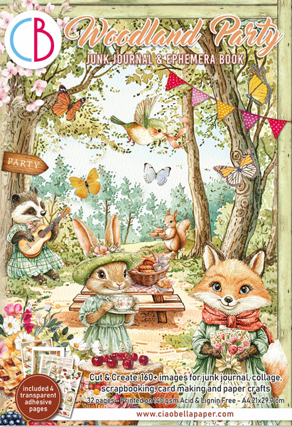 CIAO BELLA Woodland Party | Junk Journal & Ephemera Book