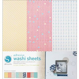 SILHOUETTE Adhesive Washi Sheets