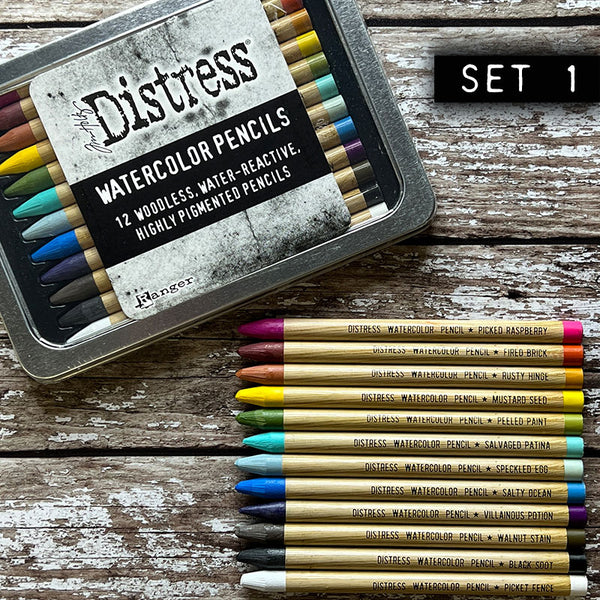 RANGER Tim Holtz | Distress Watercolor Pencils | Various Sets