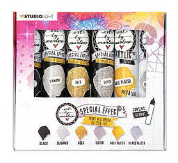 STUDIOLIGHT Art by Marlene | Special Effect | Paint & Glamour Glitter Set