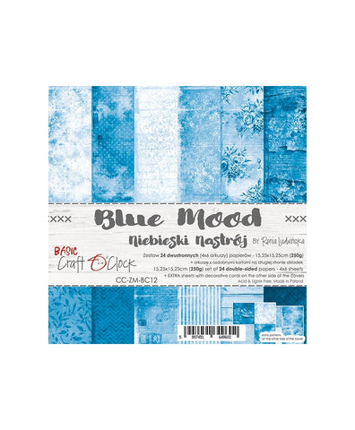 CRAFT O'CLOCK Blue Mood | Paper Pack | 6x6