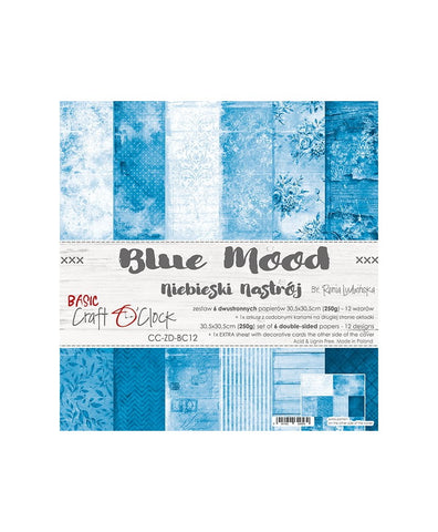 CRAFT O'CLOCK Blue Mood | Paper Pack | 12x12