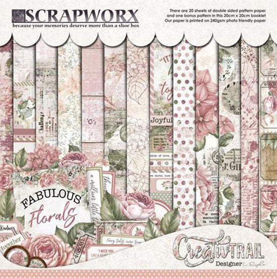 SCRAPWORX Fabulous Florals | Paper Pack | 12x12