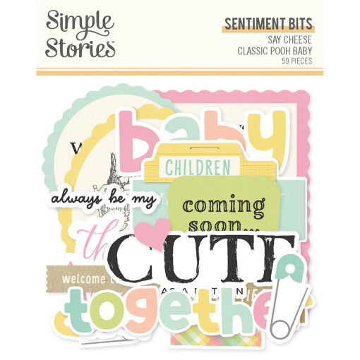 SIMPLE STORIES Say Cheese Classic Pooh Baby | Sentiment Bits