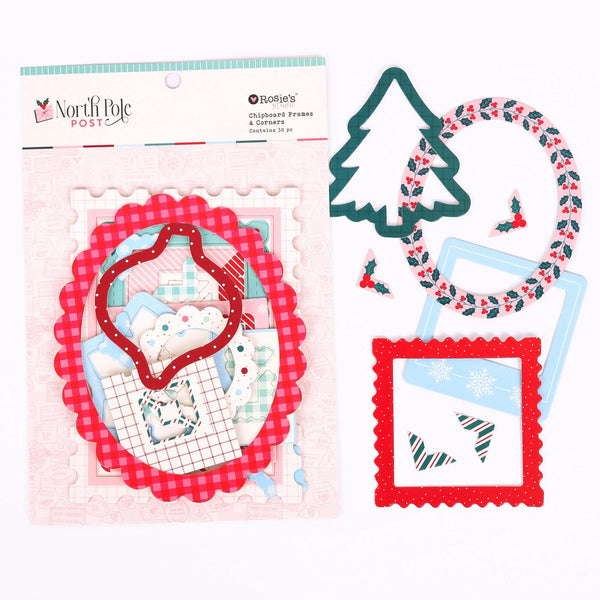 ROSIE'S STUDIO North Pole Post | Chipboard Frames and Corners