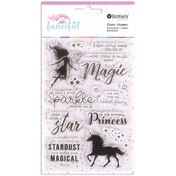ROSIE'S STUDIO Fanciful | Clear Stamp