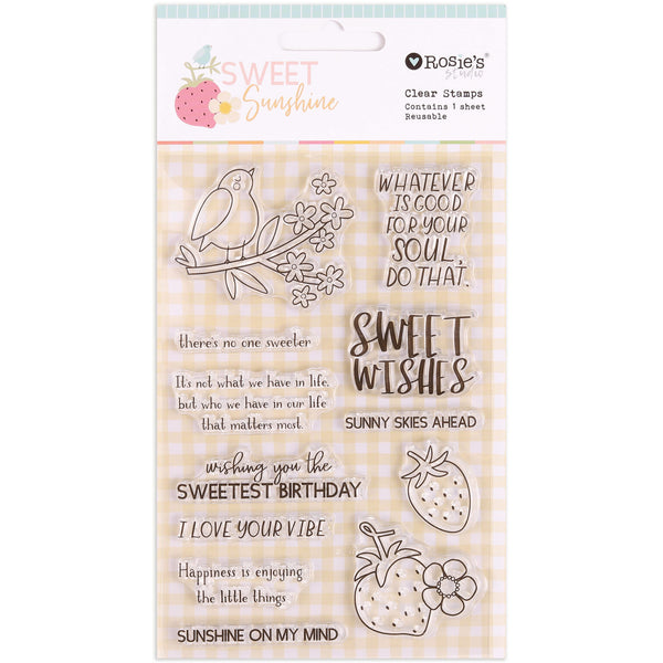 ROSIE'S STUDIO Sweet Sunshine | Clear Stamp