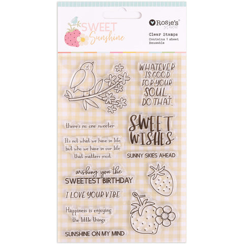 ROSIE'S STUDIO Sweet Sunshine | Clear Stamp