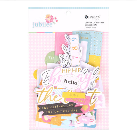 ROSIE'S STUDIO Jubilee | Die-Cut Cardstock Sentiments