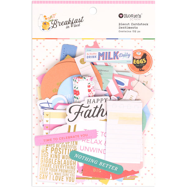 ROSIE'S STUDIO Breakfast in Bed | Die-Cut Cardstock Sentiments