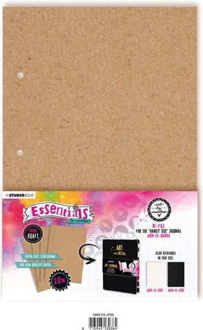 STUDIOLIGHT Art by Marlene | Essentials | Refill for The Perfect Size Journal | Kraft