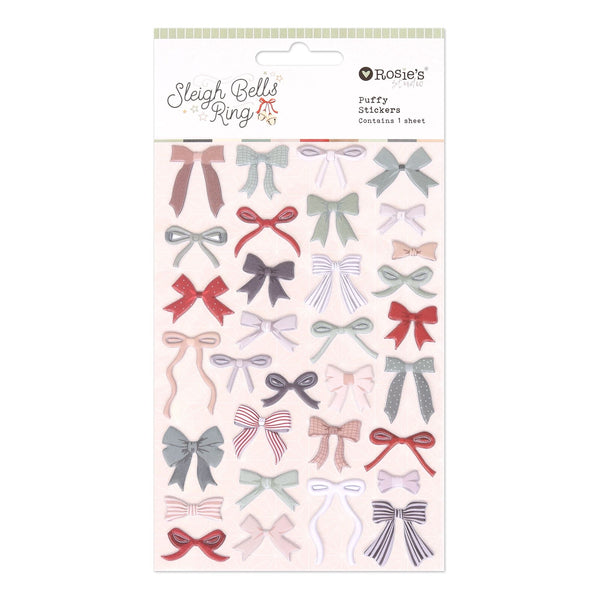 ROSIE'S STUDIO Sleigh Bells Ring | Puffy Stickers Bows