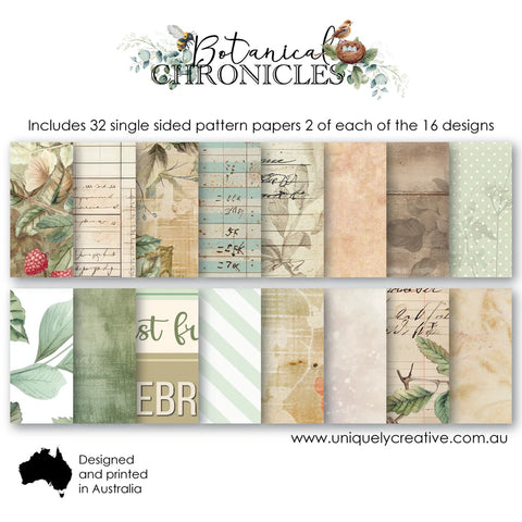 UNIQUELY CREATIVE Collection Pack | Botanical Chronicle | 6x6