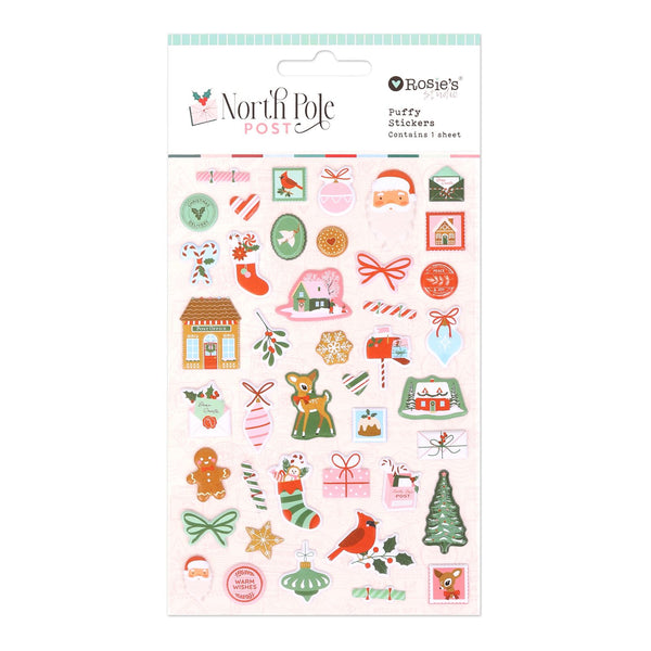 ROSIE'S STUDIO North Pole Post | Puffy Stickers Motifs