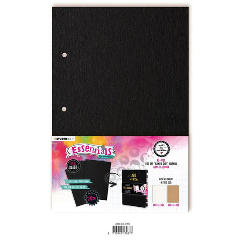 STUDIOLIGHT Art by Marlene | Essentials | Refill for The Perfect Size Journal | Black