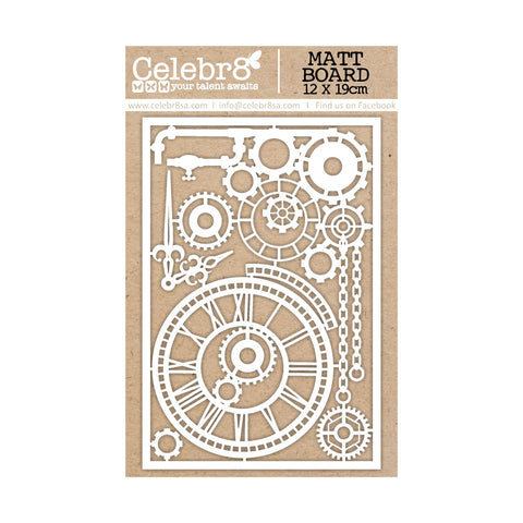 CELEBR8 | Clockwork Tea Party | Chipboard Elements