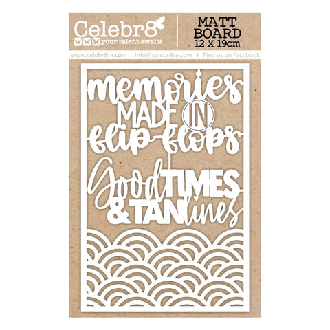 CELEBR8 Sandy Memories| Matt Board Equi | Titles