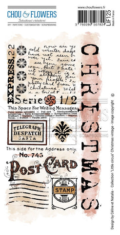 CHOU&FLOWERS Christmas Vintage | Cling Stamp | LIF125