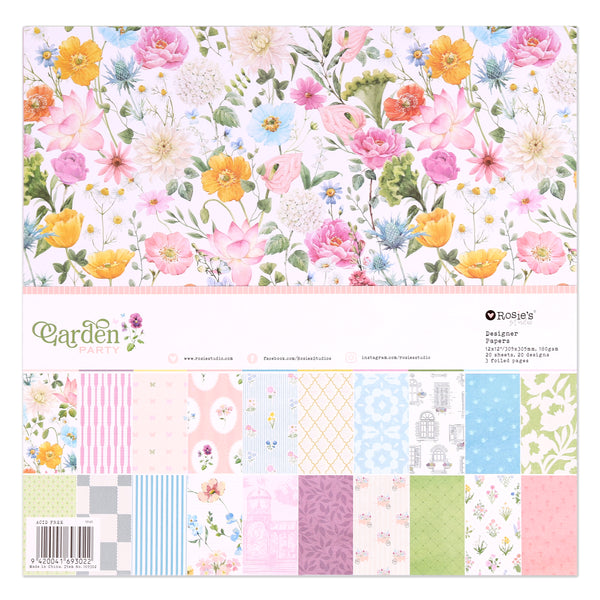 ROSIE'S STUDIO Garden Party | 12x12 Designer Papers