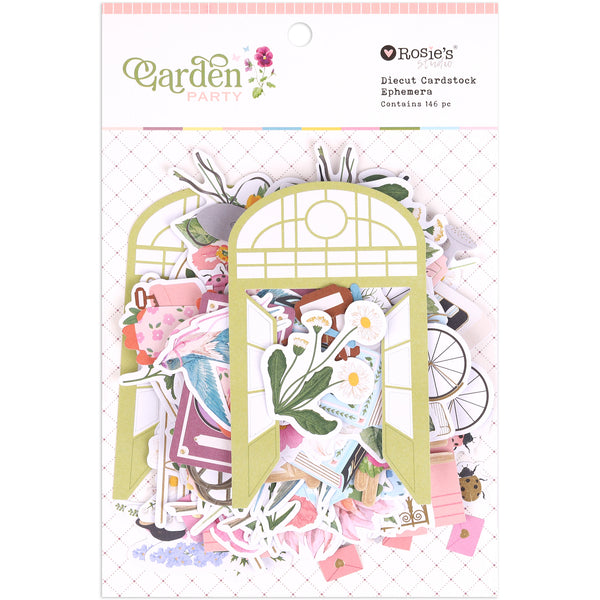 ROSIE'S STUDIO Garden Party | Diecut Cardstock Ephemera