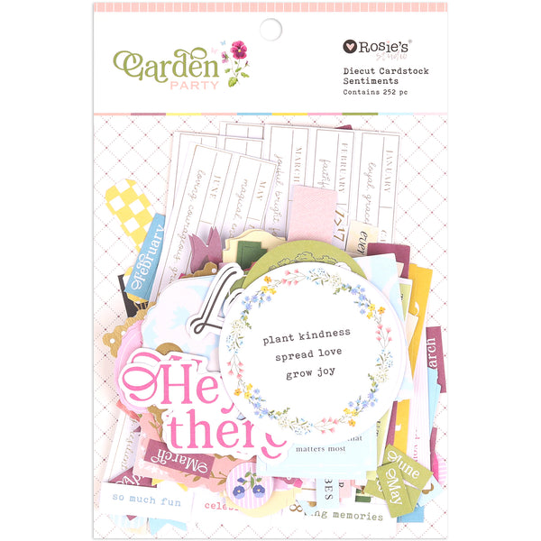 ROSIE'S STUDIO Garden Party | Die-cut Cardstock Sentiments