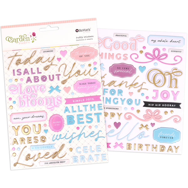 ROSIE'S STUDIO Garden Party | Puffy Stickers