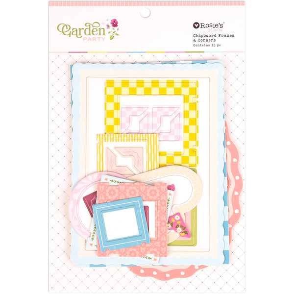 ROSIE'S STUDIO Garden Party | Chipboard Frames & Corners