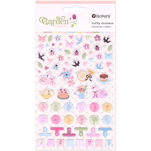 ROSIE'S STUDIO Garden Party | Puffy Stickers Motifs