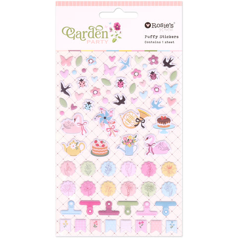 ROSIE'S STUDIO Garden Party | Puffy Stickers Motifs