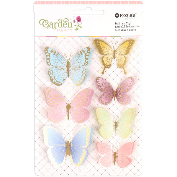 ROSIE'S STUDIO Garden Party | Butterfly Embellishments