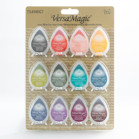 TSUKINEKO VersaMagic Dew Drop Ink Pads | 12 Pack | Various