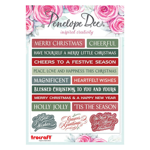 PENELOPE DEE  Majestic | Christmas Sentiment Stickers