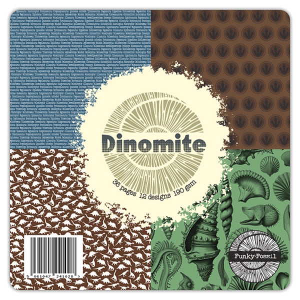 FUNKY FOSSIL Paper Pack | Dinomite | 8x8