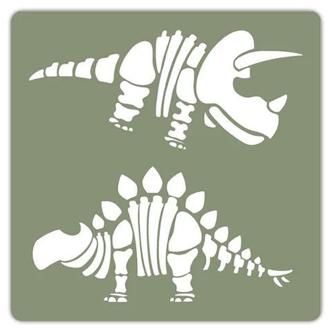 FUNKY FOSSIL Stencil | Dino Bones