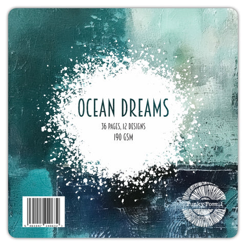 FUNKY FOSSIL Paper Pack | Ocean Dreams | 8x8