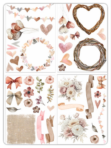 FUNKY FOSSIL Rub-Ons | Rustic Romance