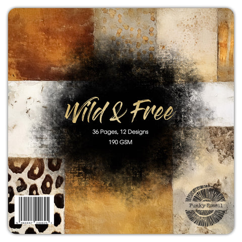 FUNKY FOSSIL Paper Pack | Wild & Free | 8x8