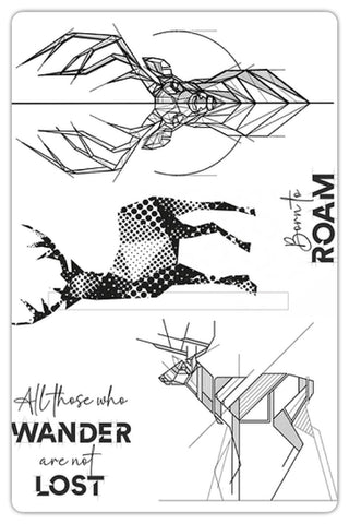 FUNKY FOSSIL Stamp | Born To Roam | A5