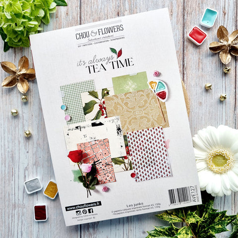 CHOU&FLOWERS It's Always Tea Time| A5 Junk Paper Kit