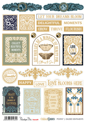 PENELOPE DEE Gilded Garden | A4 Gilded Sentiments