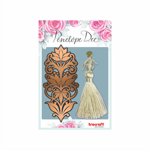 PENELOPE DEE Gilded Garden | Metallic Flourish & Tassel