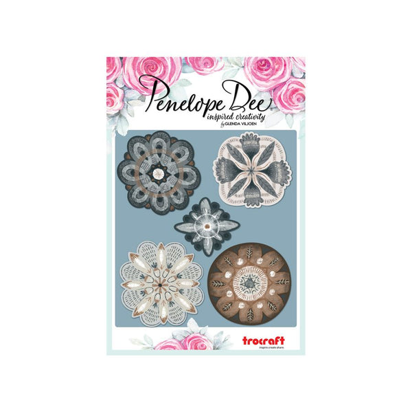 PENELOPE DEE Great Escape | Embellishment | Acrylic Floral Motifs