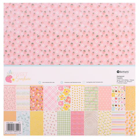 ROSIE'S STUDIO Sweet Sunshine | 12x12 Designer Paper Pack