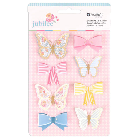 ROSIE'S STUDIO Jubilee | Butterfly & Bow Embellishments