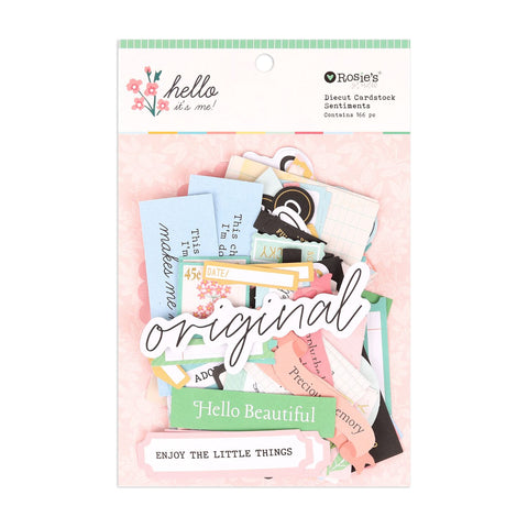 ROSIE'S STUDIO Hello It's Me | Die-Cut Cardstock Sentiments