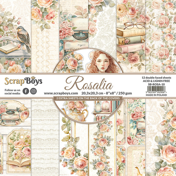 SCRAPBOYS Rosalia | 8x8  Paper Pad