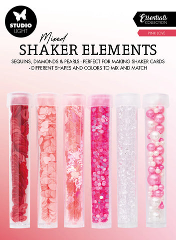 STUDIOLIGHT | Essentials Collection | Mixed Shaker Elements | Pink Love