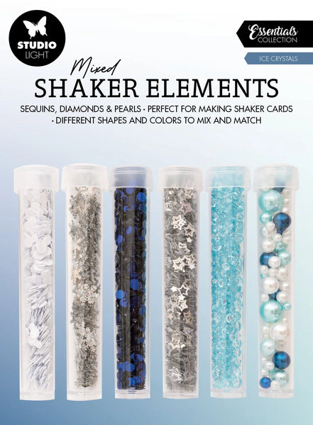 STUDIOLIGHT | Essentials Collection | Mixed Shaker Elements | Ice Crystals
