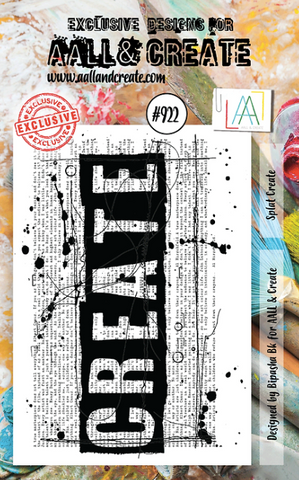 AALL & CREATE Stamp | #922 | Splat Create